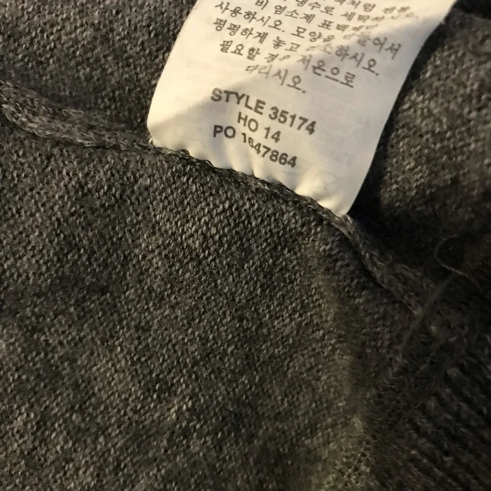 J. Crew Men's Gray Shawl Collar Sweater Small